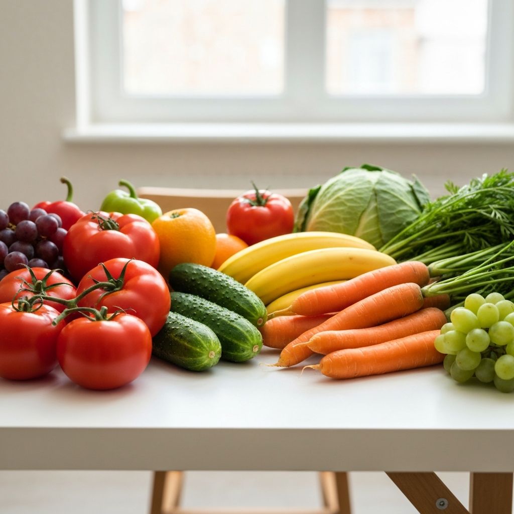 Fresh healthy food ingredients